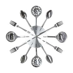 ModernHome Nástěnné Hodiny Cutlery 38 Cm