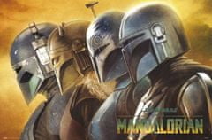 CurePink Plakát Star Wars|Hvězdné války TV seriál The Mandalorian: Mandalorians (61 x 91,5 cm)