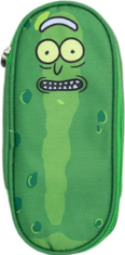 CurePink Penál na tužky Rick And Morty: Pickle Rick (22 x 12 x 7 cm)