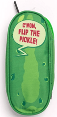 CurePink Penál na tužky Rick And Morty: Pickle Rick (22 x 12 x 7 cm)