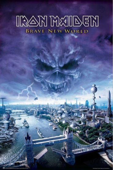 CurePink Plakát Iron Maiden: Brave New World (61 x 91,5 cm)