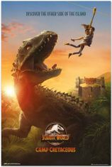 CurePink Plakát Jurassic World|Jurský svět: Křídový kemp (61 x 91,5 cm) 150 g