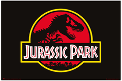 CurePink Plakát Jurassic Park|Jurský svět: Logo (61 x 91,5 cm)