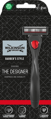 Wilkinson Sword Barbers Style holicí strojek s 5 diamantovými břity, 2ks náhradní (W302121700)