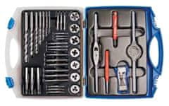 Bučovice Tools a.s. Závitníky a závitová očka M3 - M12, vrtáky 2,5-10,2 mm, sada 26 dílů -