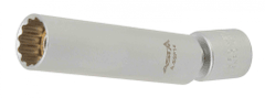 ASTA Hlavice na zapalovací svíčky 3/8", 14 mm, 12hranná, kloubová, délka 92 mm -