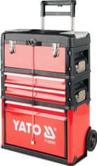 YATO Vozík na nářadí 3 sekce, 2 zásuvky