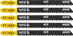 YATO List pilový do přímočaré pily 100 mm na dřevo TPI10 5 ks