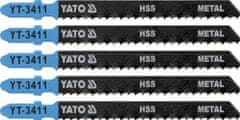 YATO List pilový do přímočaré pily 100 mm na kov TPI8 5 ks