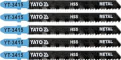 YATO List pilový do přímočaré pily 100 mm na kov TPI24-10 5 ks