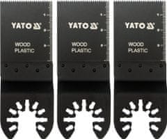 YATO Pilový list na ponor. řezy HCS pro multifunkci, 34mm (dřevo, plast), sada 3ks