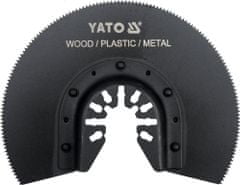 YATO Segmentový pilový list pro multifunkci HSS, 88mm (dřevo, plast, kov)