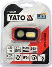 YATO Svítilna čelovka COB/OSRAM LED 480lm