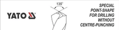 SOYATOO! YATO Vrták na kov 5,2 mm HSS-COBALT 1 ks 135°