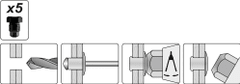 YATO Nýtovací kleště pákové 3,2-6,4mm 330mm CrMo