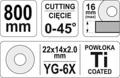 YATO Řezačka na obklady 800 mm