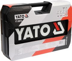 YATO Gola sada 1/2", 3/8", 1/4" + příslušenství 128 ks