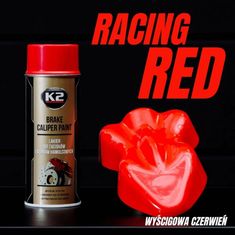 K2 BRAKE CALIPER PAINT 400 ml ČERVENÁ - barva na brzdové třmeny a bubny