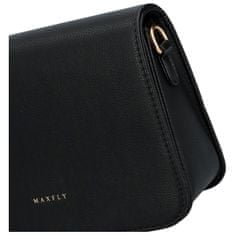 MaxFly Elegantní dámská koženková crossbody July, černá