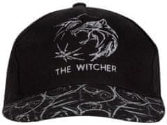 CurePink Čepice - kšiltovka snapback Netflix|The Witcher: Wolf Logo (nastavitelná)