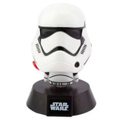 CurePink Plastová dekorativní svítící figurka Star Wars|Hvězdné války: Stormtrooper (výška 10 cm)