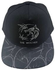 CurePink Čepice - kšiltovka snapback Netflix|The Witcher: Wolf Logo (nastavitelná)