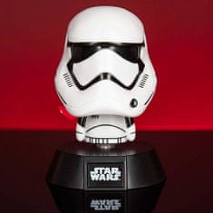 CurePink Plastová dekorativní svítící figurka Star Wars|Hvězdné války: Stormtrooper (výška 10 cm)