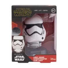 CurePink Plastová dekorativní svítící figurka Star Wars|Hvězdné války: Stormtrooper (výška 10 cm)