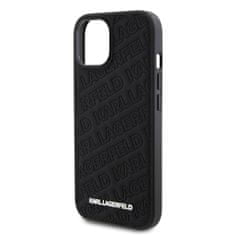 Karl Lagerfeld  PU Quilted Pattern Zadní Kryt pro iPhone 15 Black