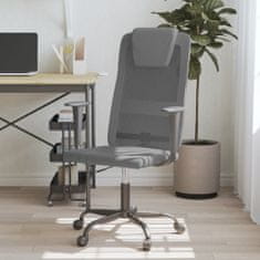 Vidaxl Kancelářská židle šedá síťovina a umělá kůže
