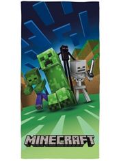 Halantex Plážová bavlněná osuška Minecraft - Alex a Steve