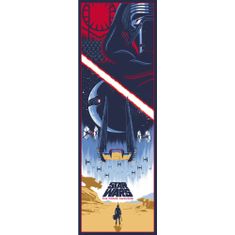 CurePink Plakát na dveře Star Wars|Hvězdné války: Epizoda VII (53 x 158 cm) 150 g