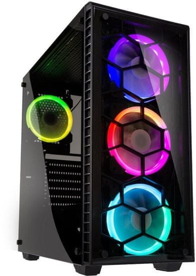 Kolink Observatory RGB, Tempered Glass, black