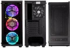 Kolink Observatory RGB, Tempered Glass, black