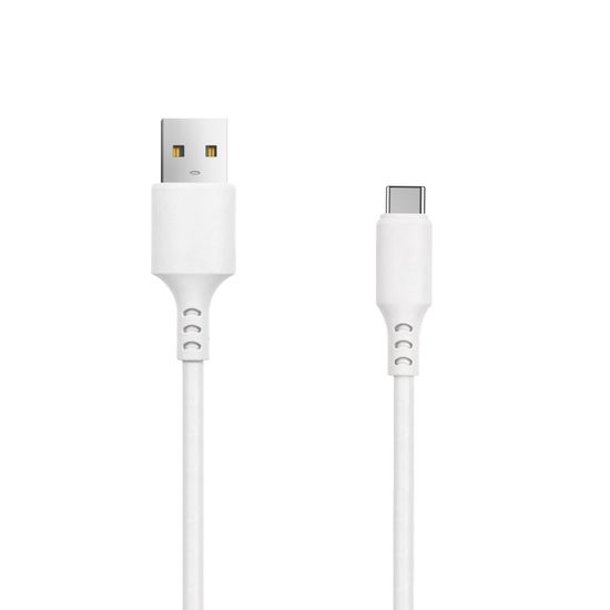 setty. USB - USB-C kabel 1,0 m 2A bílá (GSM109586)