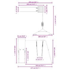 Vidaxl Dětské hřiště na zahradu impregnované borové dřevo