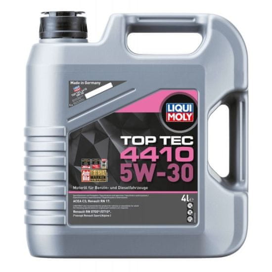 shumee LIQUI MOLY OIL 5W30 4L TOP TEC 4410 / C3 / RN17