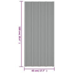 Vidaxl Střešní panely 12 ks pozinkovaná ocel šedé 100 x 45 cm