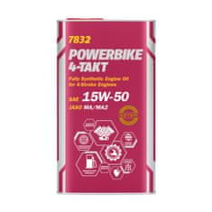 shumee MANNOL OIL 15W50 4L 4T POWERBIKE SM / JASO MA/MA2 / KOVOVÉ BALENÍ