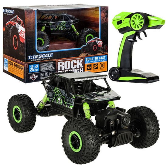 Aga RC auto Rock Crawler HB 2.4GHz 1:18 zelené