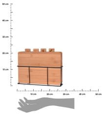 ModernHome Krájecí Prkénka Na Stojanu 4 Ks