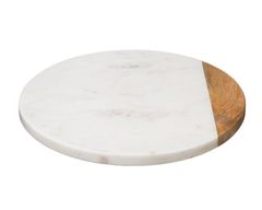 ModernHome Otočné Prkénko 30 Cm White Marble