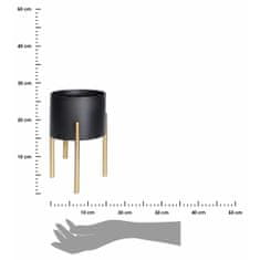 ModernHome Sada Černých Květináčů 2 Ks