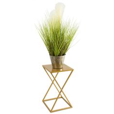 ModernHome Stojanový Květináč 40 Cm Zlatý Moderní Glam