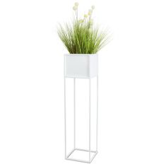 ModernHome Moderní Květinový Stojan Bílý 90 Cm Glam