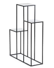 ModernHome Moderní Květinový Záhon Podium 80 Cm Černý Loft