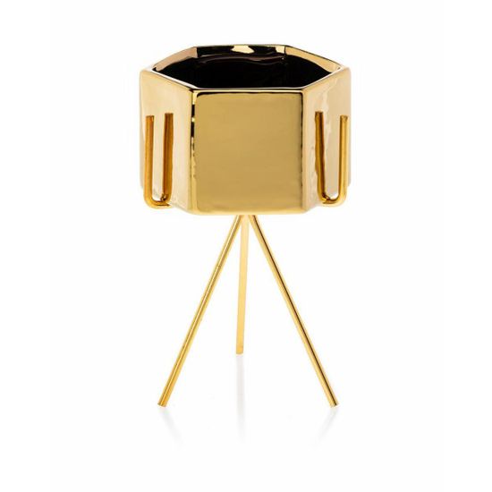 ModernHome Květináč Sashi Gold 18,5 Cm