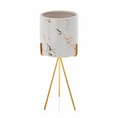 ModernHome Květináč Emma Gold White 32 Cm