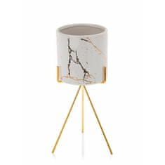 ModernHome Květináč Emma Gold White 28 Cm