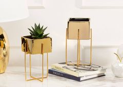 ModernHome Květináč Mizu Gold 23 Cm